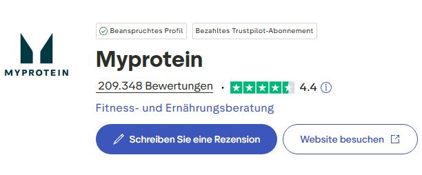 Myprotein Bewertung
